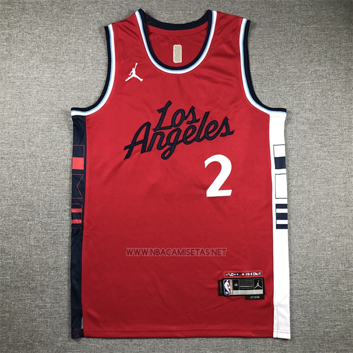 Camiseta Los Angeles Clippers Kawhi Leonard NO 2 Statement 2024-25 Rojo